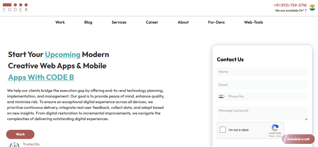a snapshot of the company mentioned under the list of top saas development companies from India